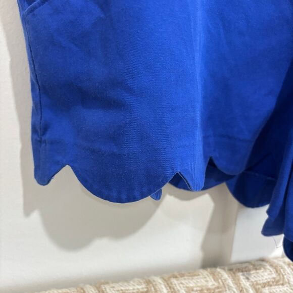 Lilly Pulitzer Women's Dahlia Scalloped Hem Pull On 4in Shorts Blue Size Large - Picture 5 of 8